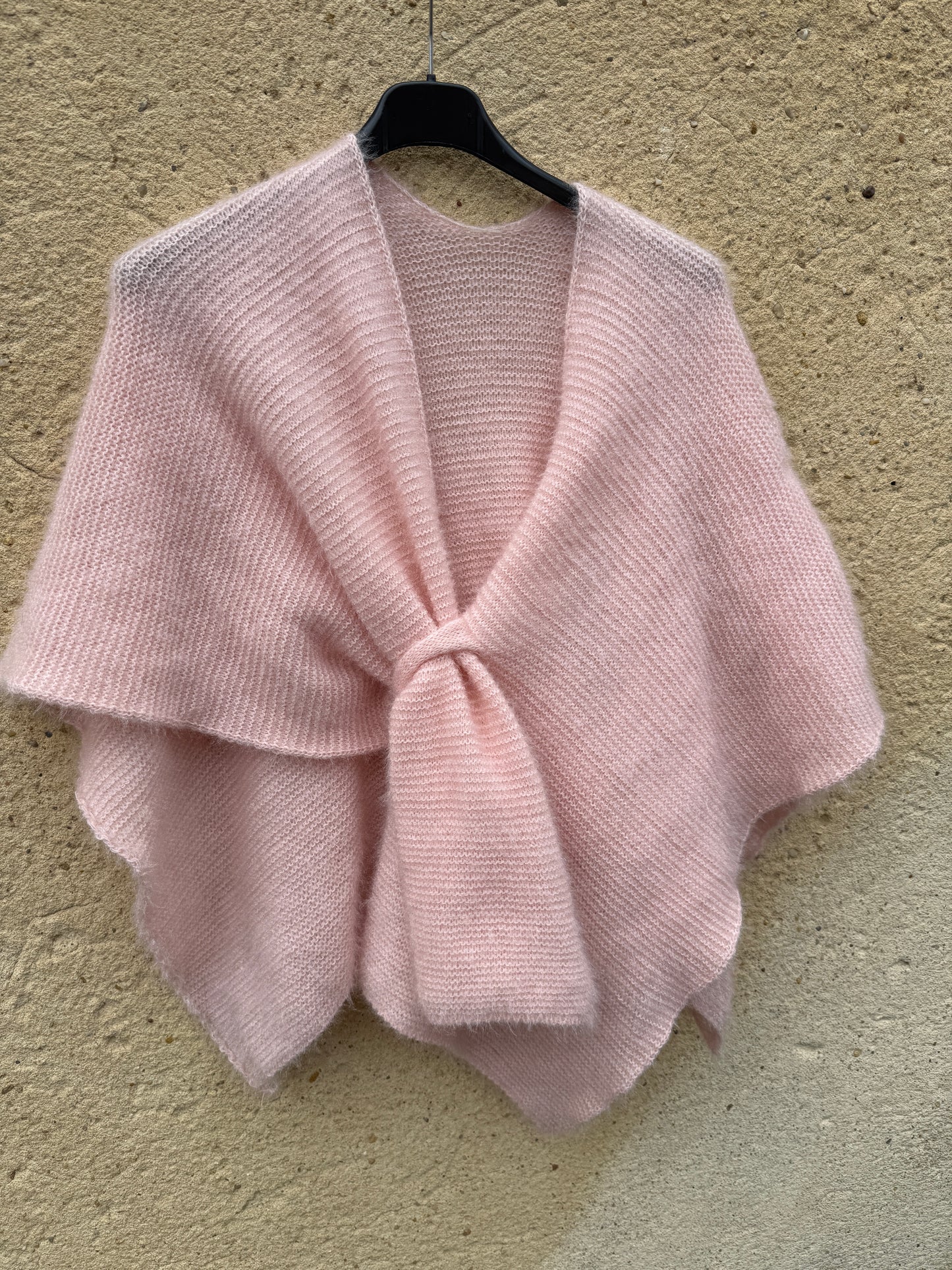 cape mohair femme rose