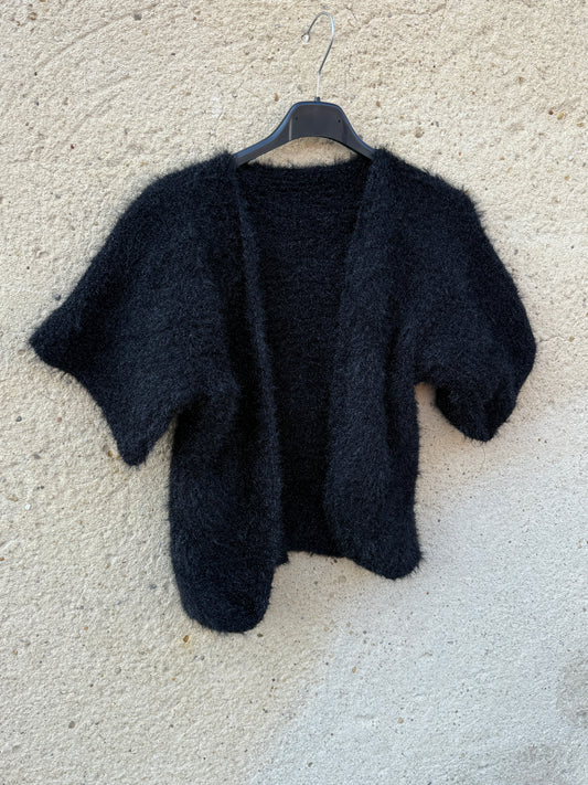 Boléro mohair noir