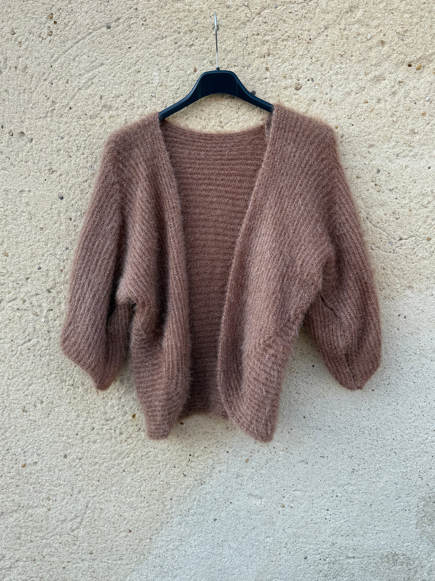 Boléro mohair beige caramel
