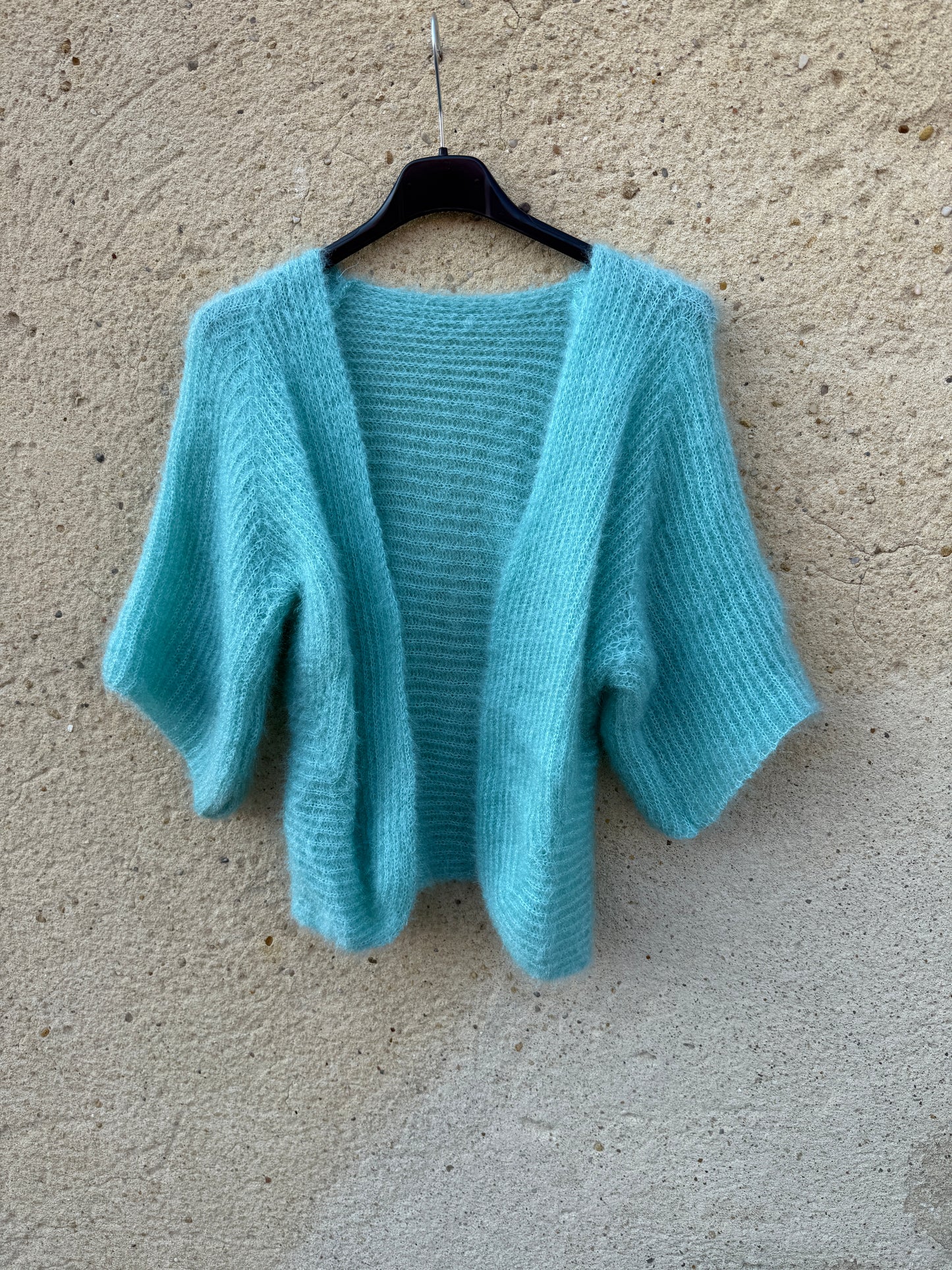 Boléro mohair vert menthe clair