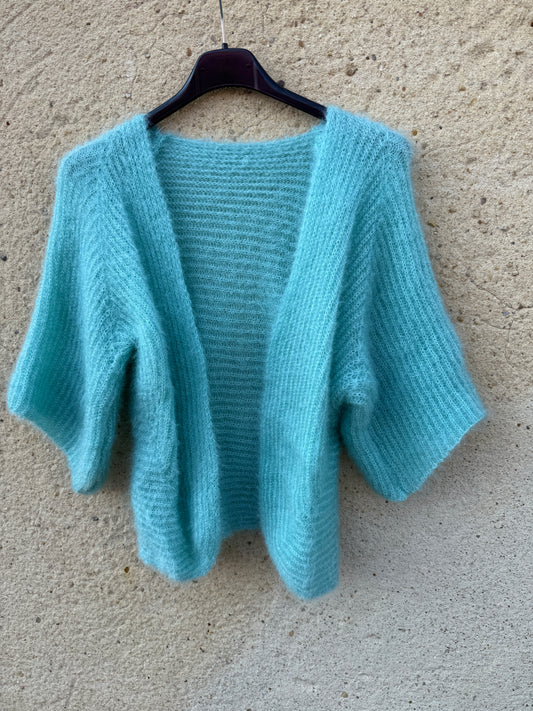 Boléro mohair vert menthe clair
