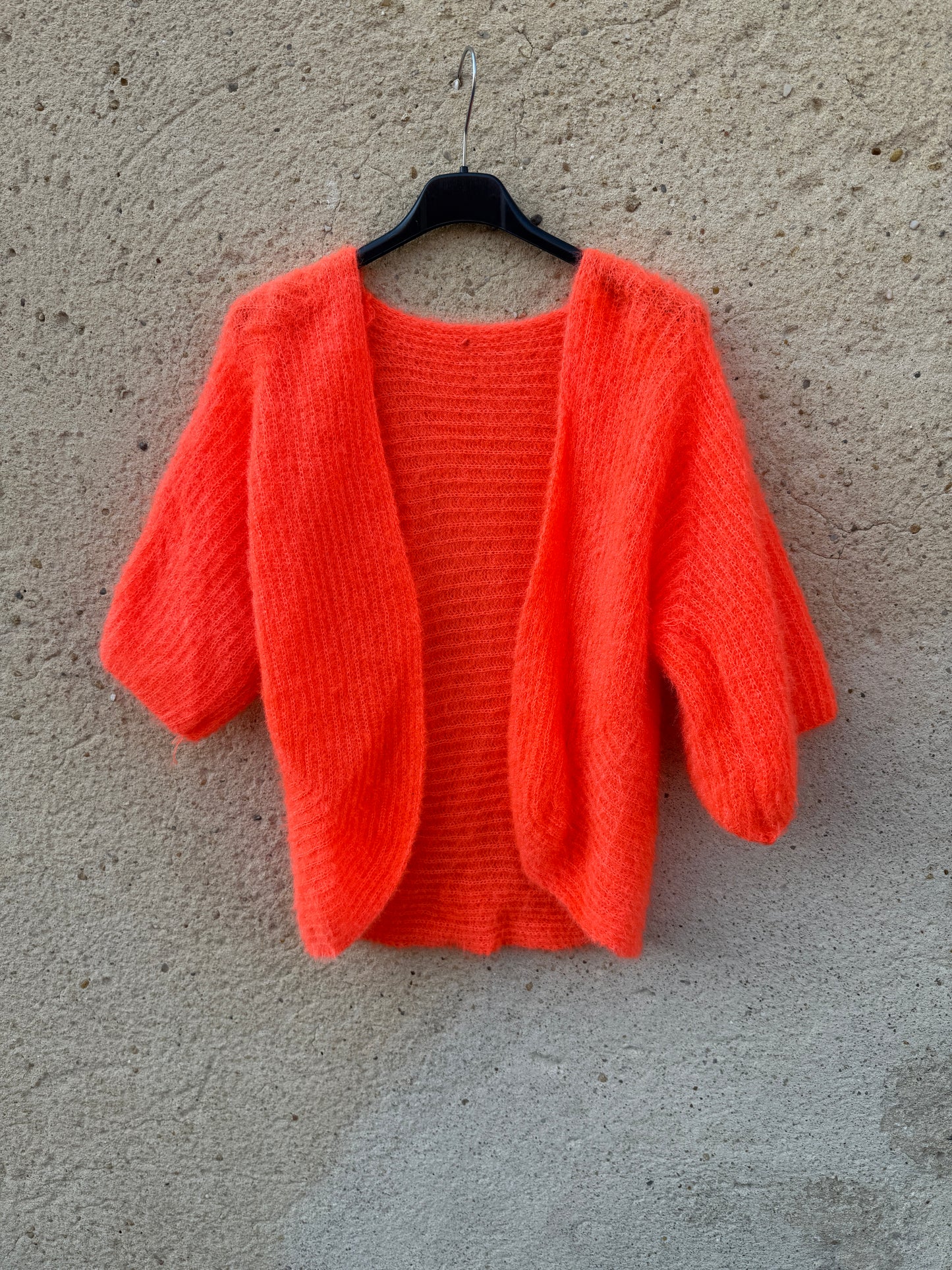 Boléro mohair orange