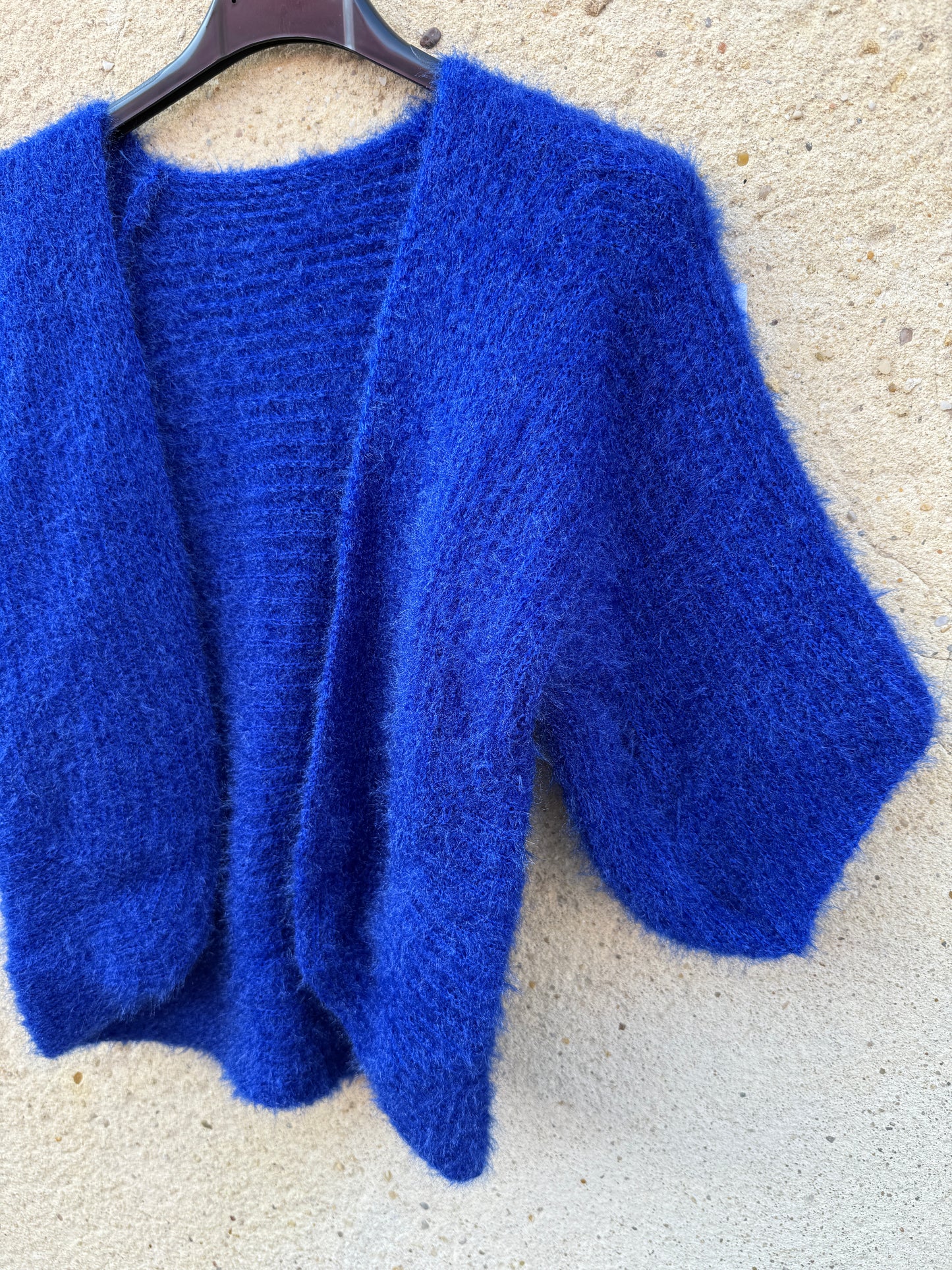 Boléro mohair bleu roi