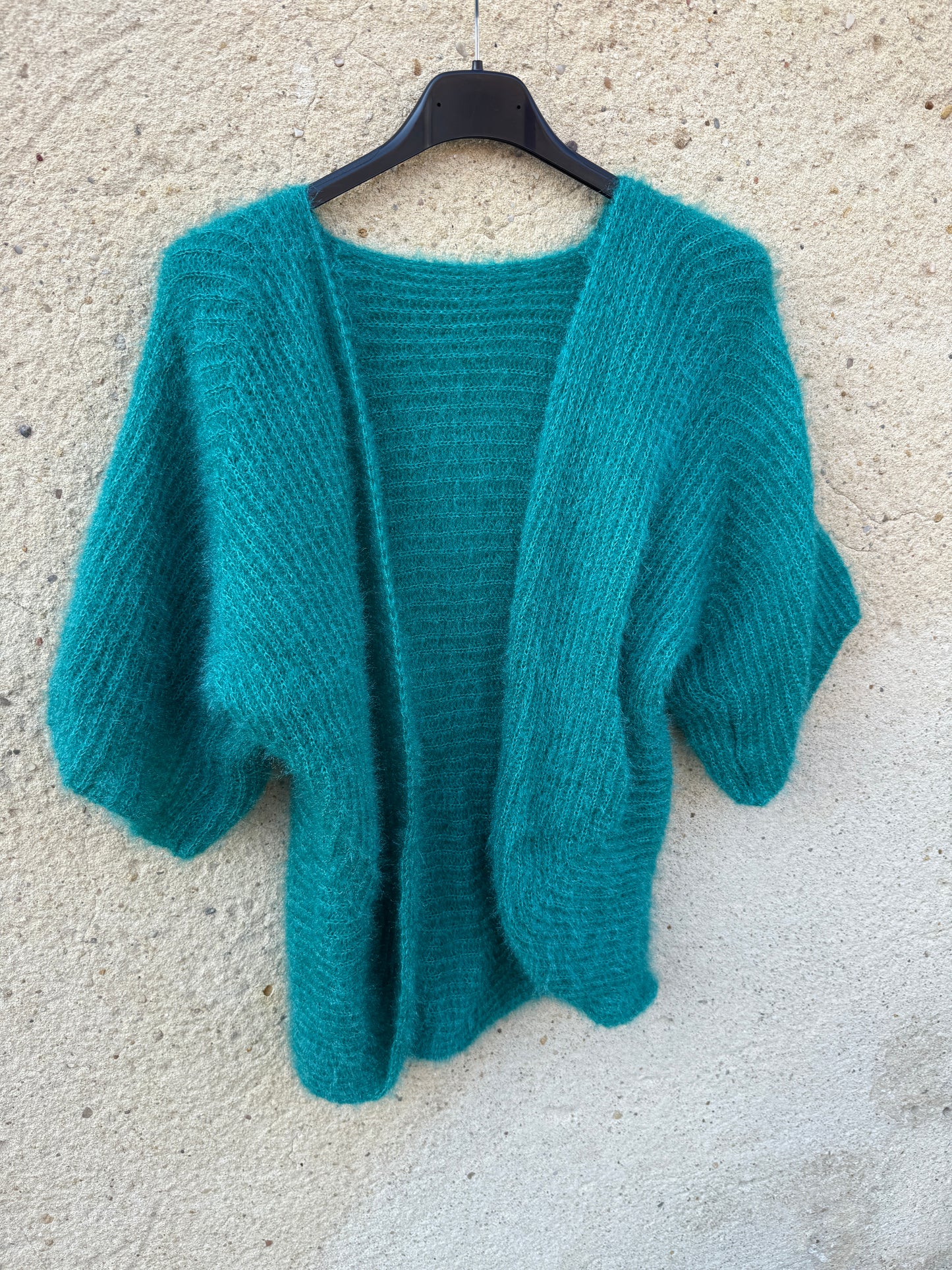 Boléro mohair vert menthe
