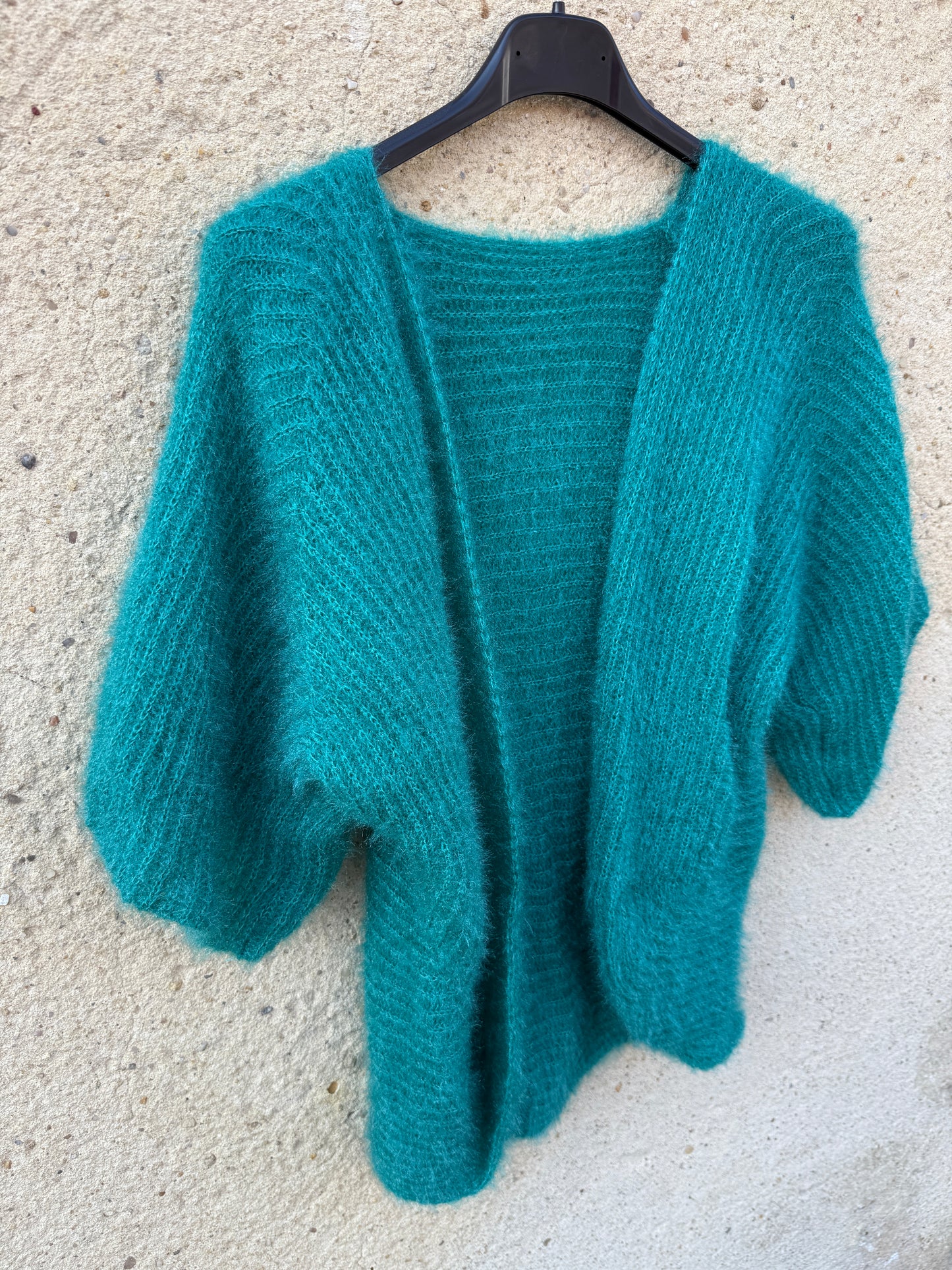 Boléro mohair vert menthe
