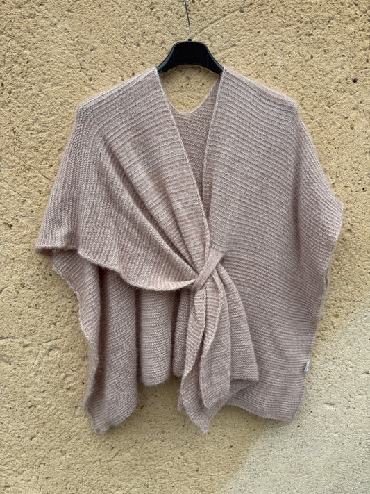 cape mohair femme beige