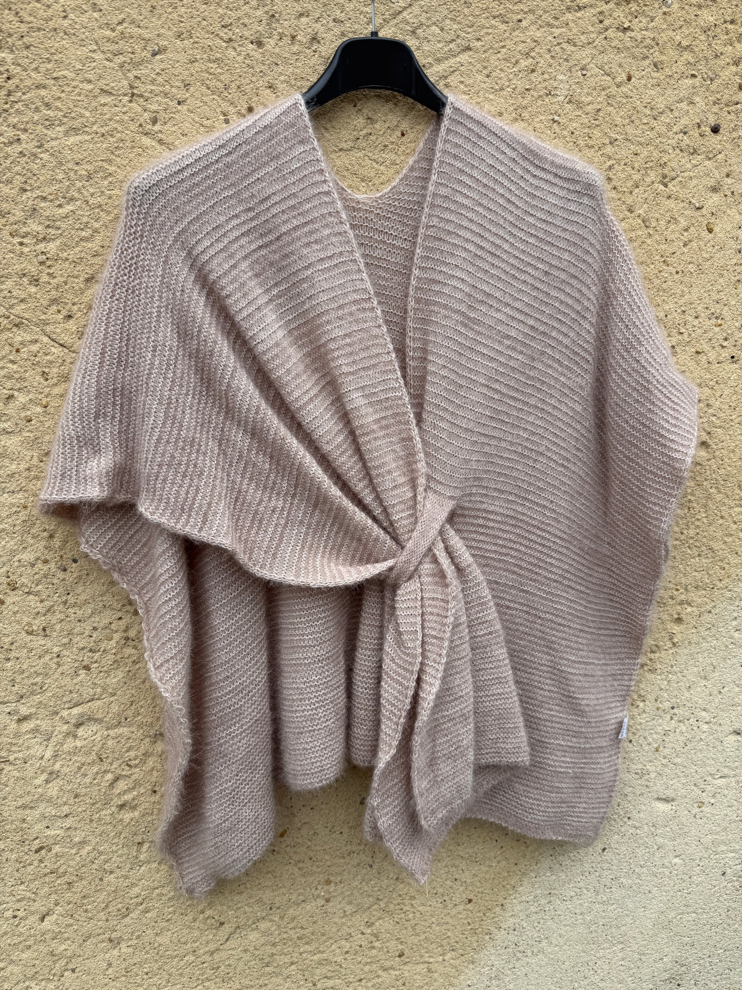 cape mohair femme beige