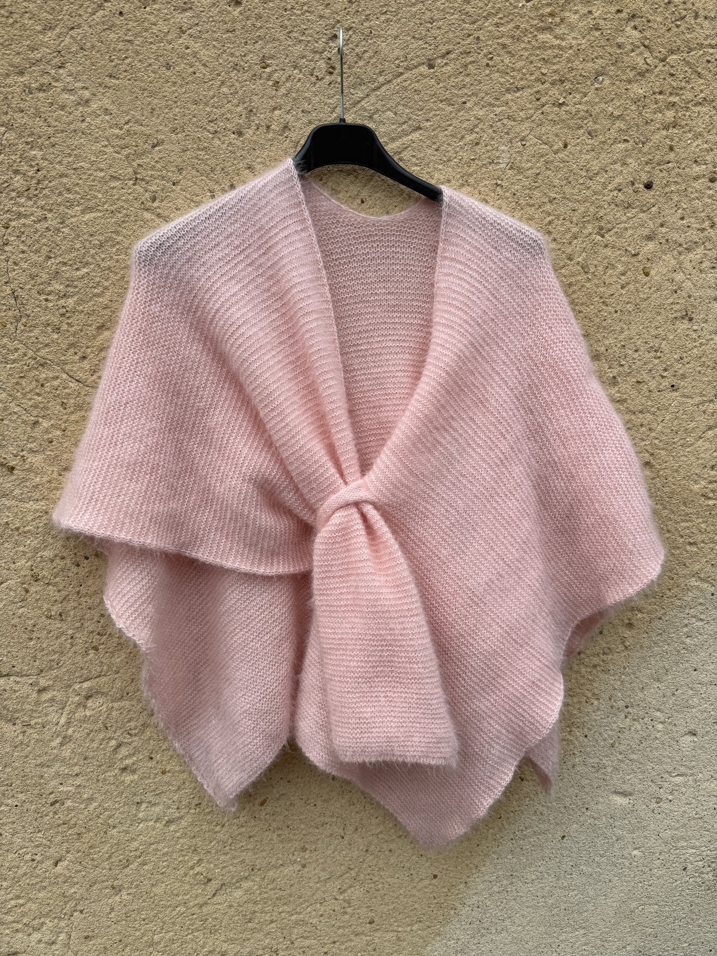 cape mohair femme rose