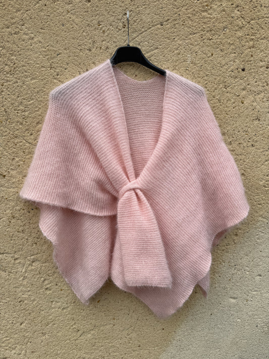 cape mohair femme rose