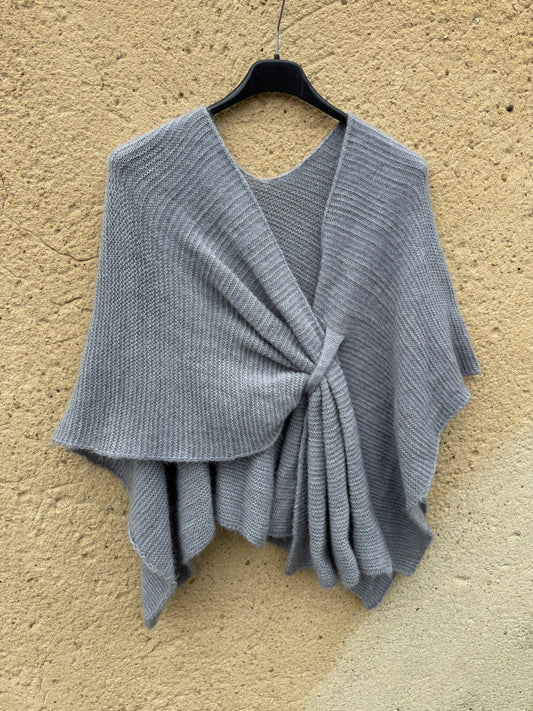 cape mohair femme gris