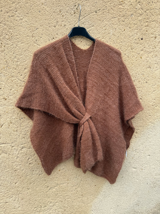 cape mohair femme beige camel